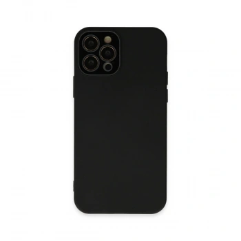 Apple İphone 12 Pro Kılıf Lansman Glass Kapak - Siyah