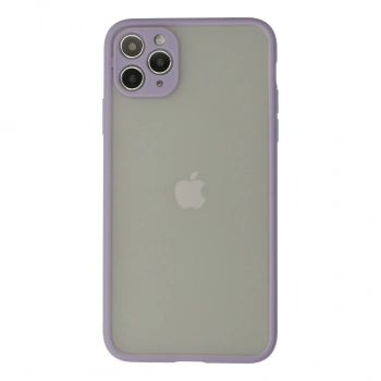 Apple İphone 12 Pro Kılıf Montreal Silikon Kapak - Mor