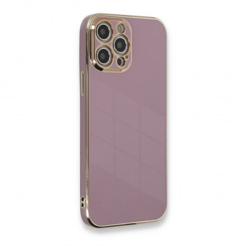 Apple İphone 12 Pro Kılıf Volet Silikon - Mor