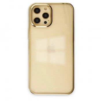 Apple İphone 12 Pro Max Kılıf Element Silikon - Gold
