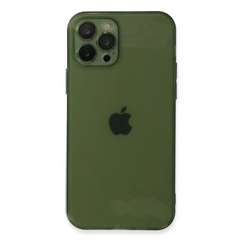 Apple İphone 12 Pro Max Kılıf Fly Lens Silikon - Yeşil