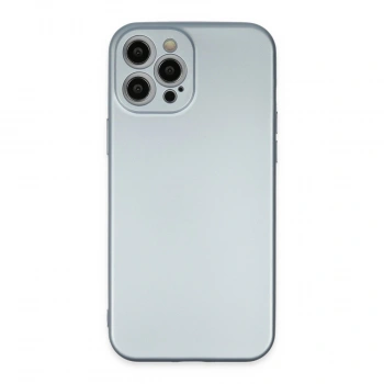 Apple İphone 12 Pro Max Kılıf Nano İçi Kadife Silikon - Sky Blue
