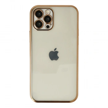 Apple İphone 12 Pro Max Kılıf Razer Lensli Silikon - Gold