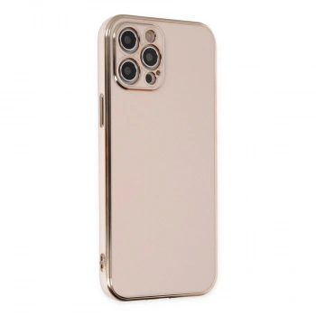 Apple İphone 12 Pro Max Kılıf Volet Silikon - Pembe