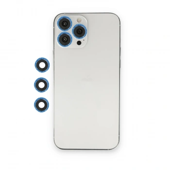 Apple İphone 12 Pro Shine Kamera Lens - Mavi