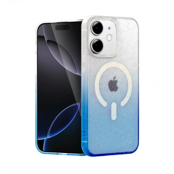 Apple İphone 12 Pummel Shiny Magsafe Kapak - Mavi