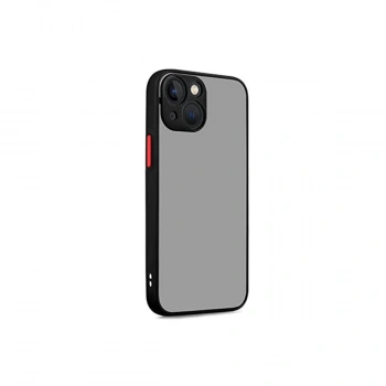 Apple İphone 13 Kılıf Montreal Silikon Kapak - Siyah
