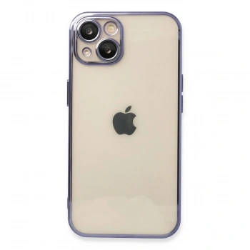 Apple İphone 13 Kılıf Razer Lensli Silikon - Mor