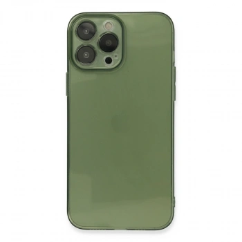Apple İphone 13 Pro Kılıf Fly Lens Silikon - Yeşil
