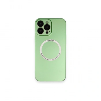 Apple İphone 13 Pro Kılıf Jack Magneticsafe Lens Silikon - Yeşil