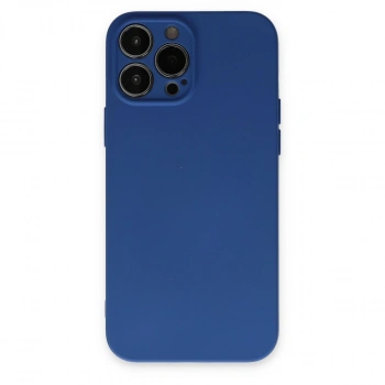 Apple İphone 13 Pro Kılıf Nano İçi Kadife Silikon - Lacivert