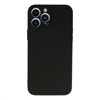 Apple İphone 13 Pro Kılıf Nano İçi Kadife Silikon - Siyah