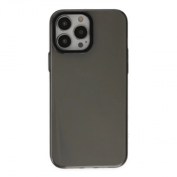 Apple İphone 13 Pro Max Kılıf Anka Pc Sert Metal Kapak - Siyah