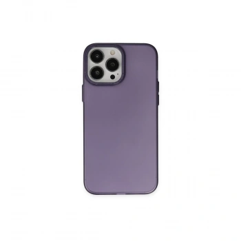 Apple İphone 13 Pro Max Kılıf Modos Metal Kapak - Derin Mor