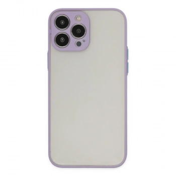Apple İphone 13 Pro Max Kılıf Montreal Silikon Kapak - Mor