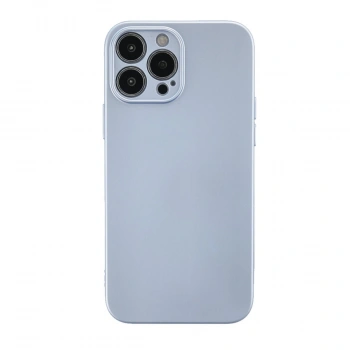 Apple İphone 13 Pro Max Kılıf Nano İçi Kadife Silikon - Sky Blue