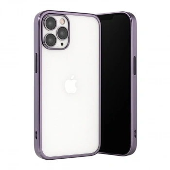 Apple İphone 13 Pro Max Kılıf Razer Lensli Silikon - Mor