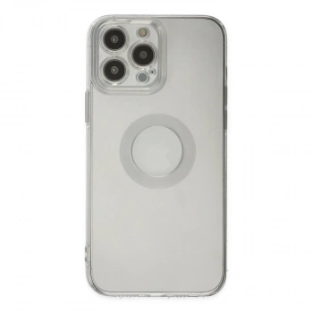 Apple İphone 13 Pro Max Kılıf Santa Lens Silikon - Şeffaf