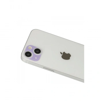 Apple İphone 13 Rainbow Kamera Lens Koruma Cam - Mor