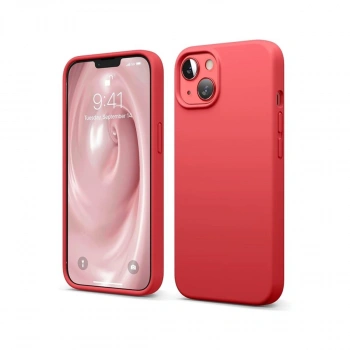 Apple İphone 14 Kılıf First Silikon - Kırmızı