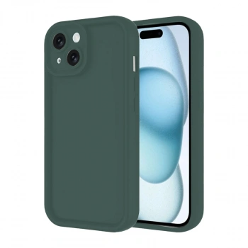 Apple İphone 14 Kılıf Viera Silikon - Koyu Yeşil