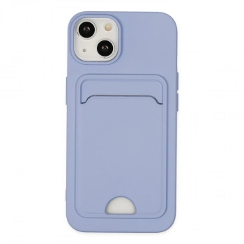 Apple İphone 14 Plus Kılıf Kelvin Kartvizitli Silikon - Lila