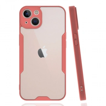 Apple İphone 14 Plus Kılıf Platin Silikon - Pembe