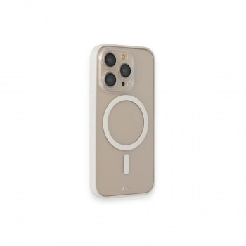 Apple İphone 14 Pro Kılıf Grand Magneticsafe Kapak - Beyaz