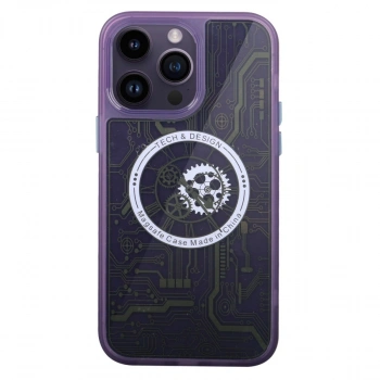 Apple İphone 14 Pro Kılıf Magic Magneticsafe Silikon - Derin Mor