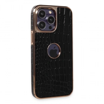 Apple İphone 14 Pro Kılıf Snake Kapak - Siyah