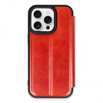 Apple İphone 14 Pro Max Kılıf Flip Cover - Kırmızı