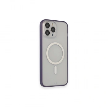 Apple İphone 14 Pro Max Kılıf Grand Magneticsafe Kapak - Mor