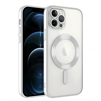 Apple İphone 14 Pro Max Kılıf Kross Magneticsafe Kapak - Gümüş