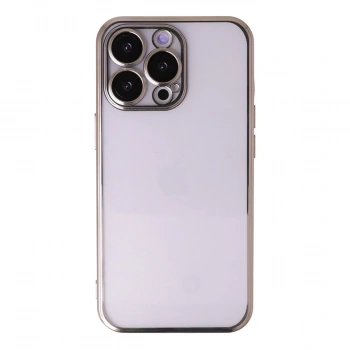 Apple İphone 14 Pro Max Kılıf Razer Lensli Silikon - Gold