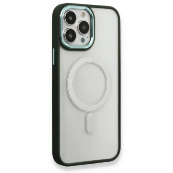 Apple İphone 14 Pro Max Kılıf Room Magneticsafe Silikon - Köknar Yeşili