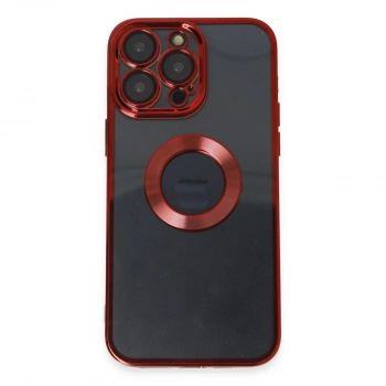 Apple İphone 14 Pro Max Kılıf Slot Silikon - Kırmızı