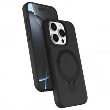 Apple İphone 14 Pro Max Regal Magsafe Standlı Kapak - Siyah