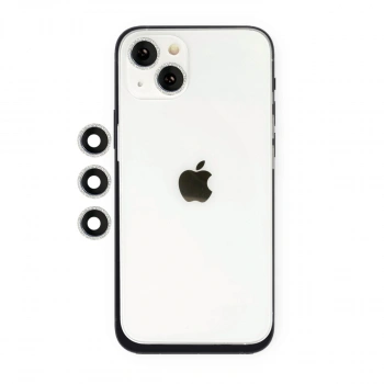 Apple İphone 14 Shine Kamera Lens - Gümüş