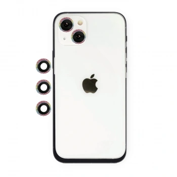 Apple İphone 14 Shine Kamera Lens - Rainbow
