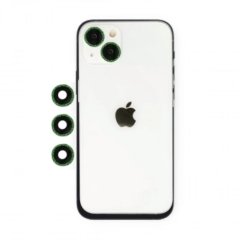 Apple İphone 14 Shine Kamera Lens - Yeşil