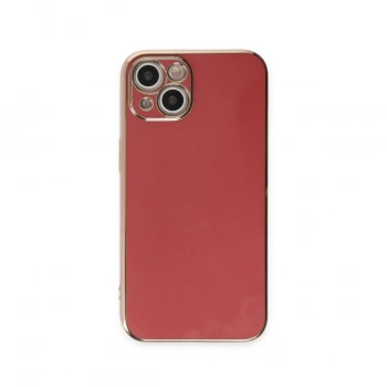Apple İphone 15 Kılıf Volet Silikon - Kırmızı