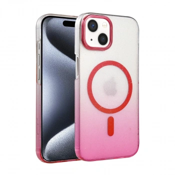 Apple İphone 15 Plus Glossy Magsafe Kapak - Pembe