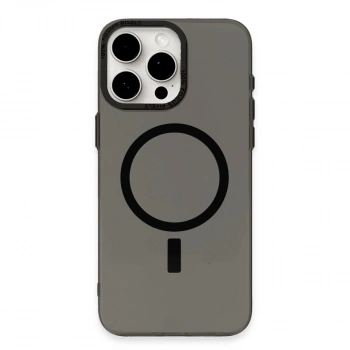 Apple İphone 15 Pro Kılıf Anka Pc Magneticsafe Sert Metal Kapak - Siyah