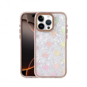 Apple İphone 15 Pro Lumi Desenli Kapak - Çöl Titanyum