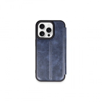Apple İphone 15 Pro Max Kılıf Flip Cover - Lacivert