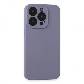 Apple İphone 15 Pro Max Kılıf Nano İçi Kadife Silikon - Lila