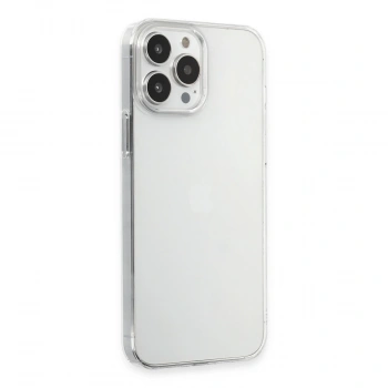Apple İphone 15 Pro Max Kılıf Pc Sert Şeffaf Kapak - Şeffaf