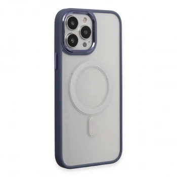 Apple İphone 15 Pro Max Kılıf Room Magneticsafe Silikon - Sierra Blue