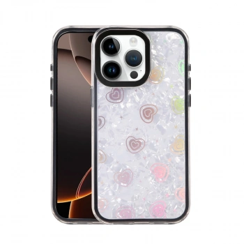 Apple İphone 15 Pro Max Lumi Desenli Kapak - Siyah