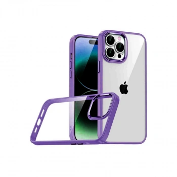 Apple İphone 15 Pro Max Razer Lensli Silikon - Mor